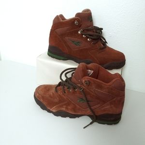 Vintage Reebok Outdoors Brown Suede Hiking Boots Size 8